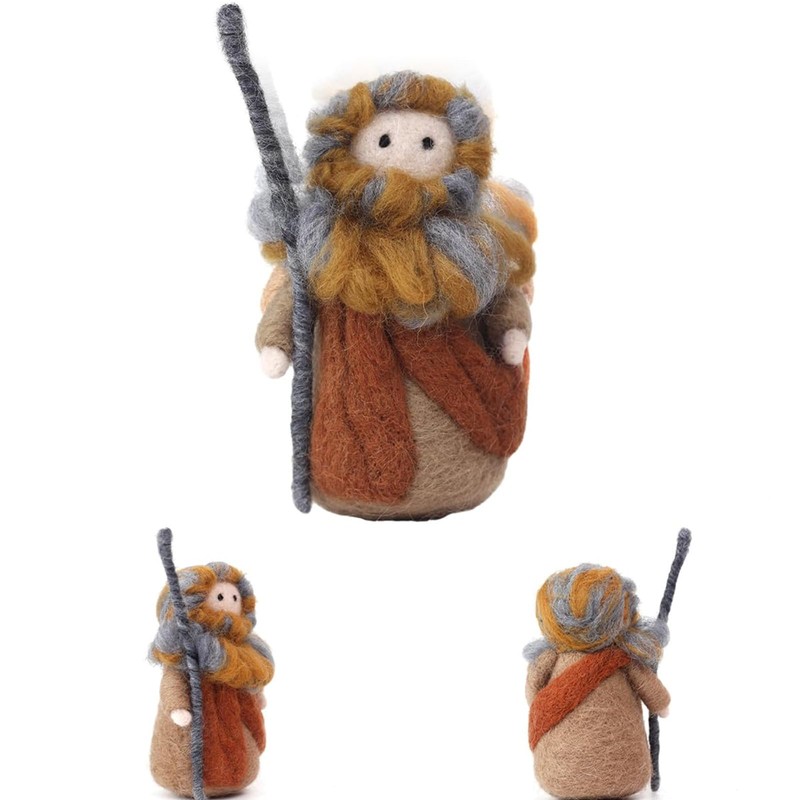 ThinkThings Nativity Felting Kits,Needle Felting kit,Gift Needle Felting Kits for