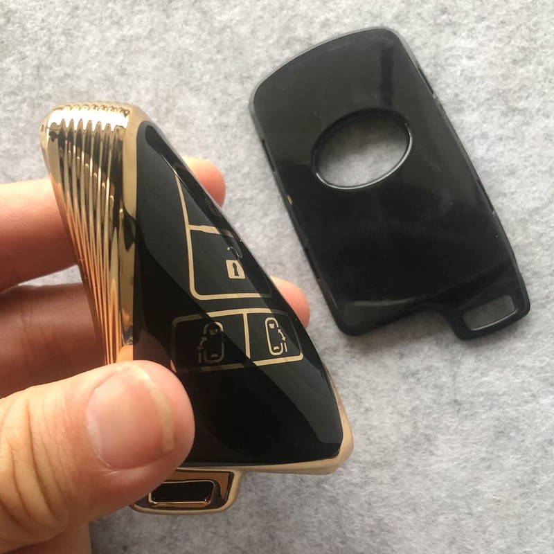 Kinotaka TPU Smart Key Case for Toyota Cars, 4 Buttons,