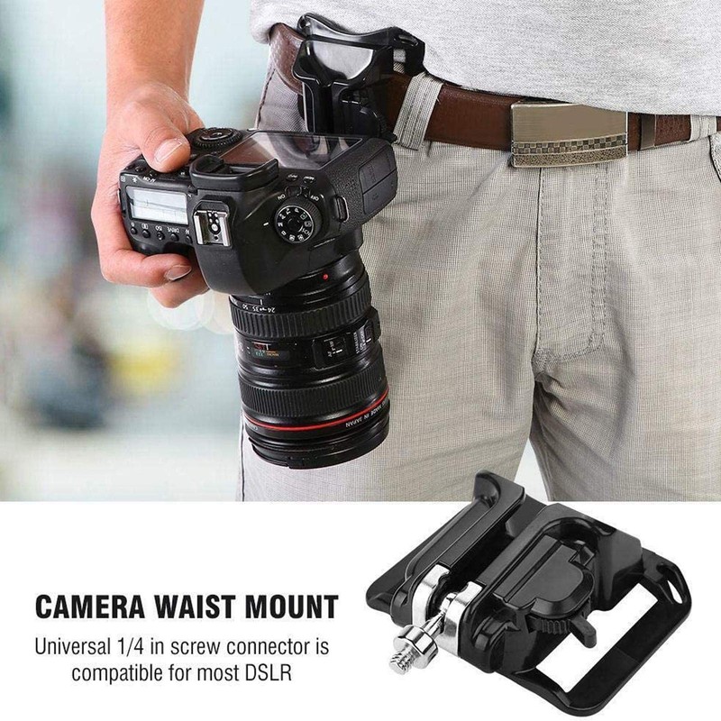 Kioducky Camera Holster Clip DSLR Camera Holster Belt Hanger Fast