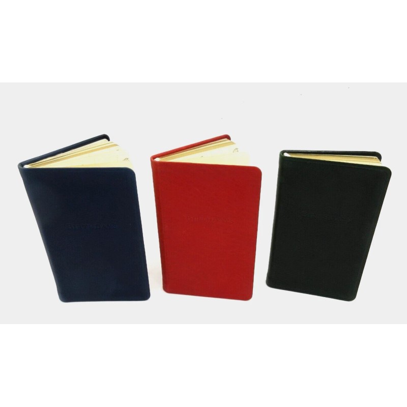 Graphic Image Birthdays Datebook Leather Journal 3x5" Graphic Image Softcover