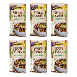 Massel Ultracube Stock Cubes Vegetable Broth - No MSG, Gluten-Free Bouillon - Bulk Pack (6 x 105g)