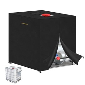 VANSHEIM IBC Water Tank Cover Water Tank 600 L IBC Container UV Resistant Water Tank Protective Cover for Water Tank Cover 600 L for IBC Tank Container Rainwater Tank 120 x 80 x 100 cm