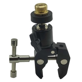 Crab Clamp Articulated 1/4" Mini Ball Head to 5/8" Thread – Adjustable Holder for Microphones, for Insta360 X5 X4 X3 X2,Cameras, Lights
