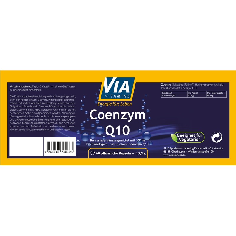 CoEnzym Q10 30mg 60 Kapseln