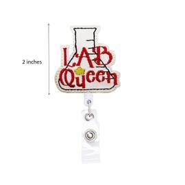 Medical Laboratory Scientist Retractable Name Card Badge Holder Reel with Alligator Clip, 24 inches Thick Pull Cord