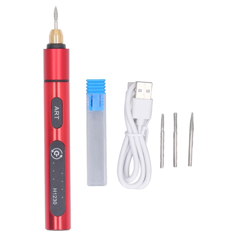 Electric Engraving Pen Rechargeable 3 Gear 5V Cordless Rotary Tool