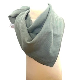 XXL Musselintuch als Schal, Stilltuch, Pucktuch, Sommerdecke zuverwenden (Salbei)