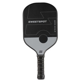 SweetSpot Strike Game Carbon Fiber Pickleball Paddle | USAPA Approved | Lightweight Pickle Ball Racket | Black and Grey