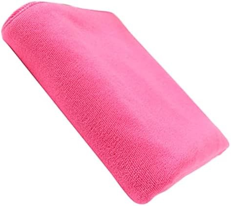 DOITOOL Toalla de Microfibra para Secado de Cabello Rosa 30x70 Cm