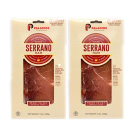 Serrano Ham All Natural 3.5oz by Palacios (2 Pack)