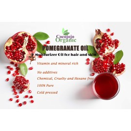 Pomegranate Seed Oil 32 oz Sourced Organic 100% Pure Natural Cold Pressed Unrefined Extra Virgin Therapeutic Grade Hair Skin Body Nail Beard pomogranet pomagranate pomegranite