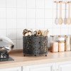 EKNITEY 360° Rotating Utensil Caddy Countertop - Cutlery Silverware Caddy