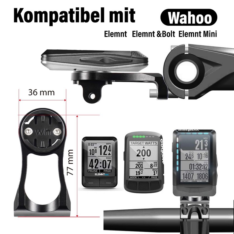 Chooee Fahrrad Halterung für Wahoo Elemnt, Wahoo Elemnt Bolt, Elemnt