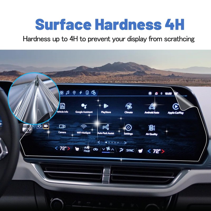 SHAOHAO 2pcs 2024 2025 Chevy Equinox EV Screen Protector for
