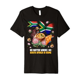 South Africa Flag Outfit Idea For Kids South African Food Premium T-Shirt