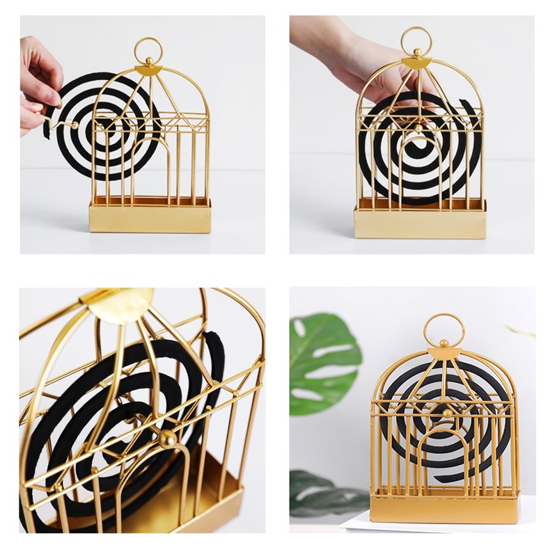 Floatdream 2 pieces creative mosquito coil holder, metal mosquito coil