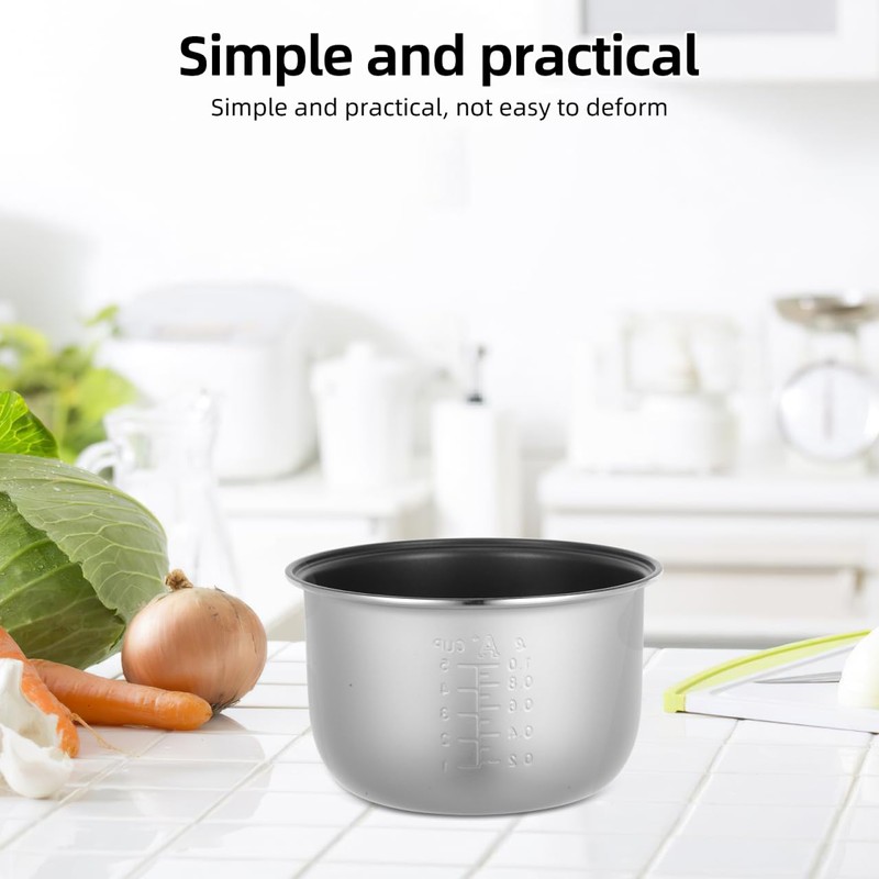 STOBAZA Nonstick Electric Pressure Cooker Inner Pot Replacement Aluminum Alloy