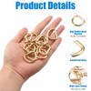 Pack of 30 Half Round D-Ring, D Rings Buckle, Half