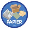 P040 | PrintAttack 6+1 Set Waste Separation Stickers Scratch, Weather