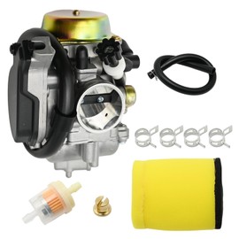 laffoonparts Eiger 400 Carburetor Replacement for Suzuki LT-F400 Eiger 2x4 2002-2007 w/Air Filter, LT-F400F Eiger 4x4 2002-2007, Replace 13200-38FB3, 13200-38FCV, 13200-38FC0, 13200-38FA0, 13200-38FC2