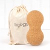 Myga - Cork Peanut Lacrosse Ball Muscle Roller Self Massager
