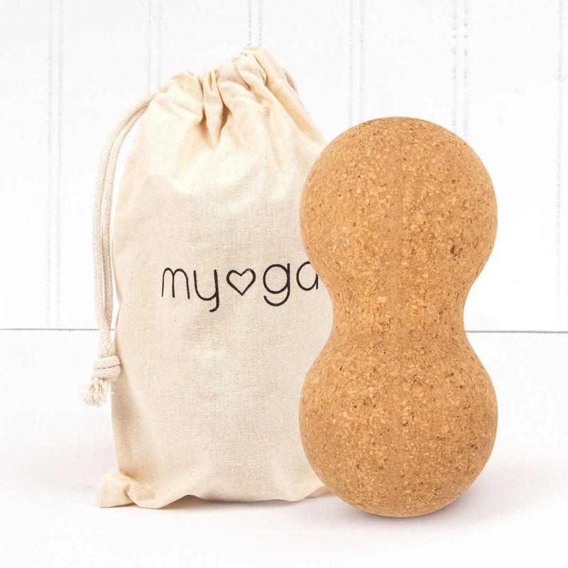 Myga - Cork Peanut Lacrosse Ball Muscle Roller Self Massager