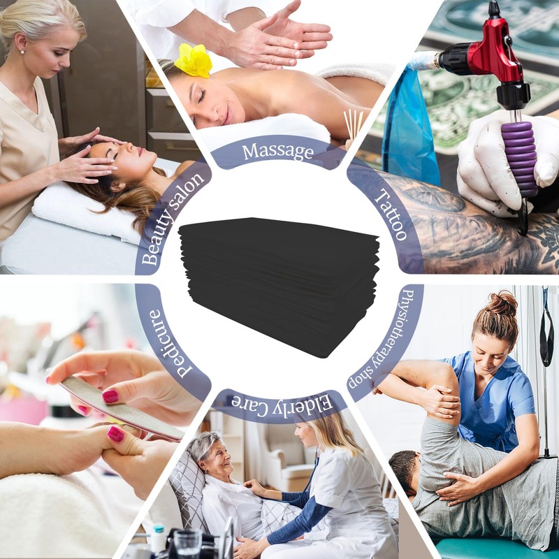 20PCS Disposable Fitted Massage Table Sheets, Heavy Duty Elastic Disposable