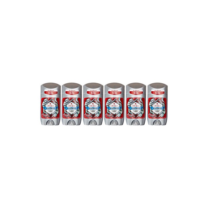 Old Spice Anti-Perspirant 2.6 Ounce Wolfthorn Solid (76ml) (6 Pack)
