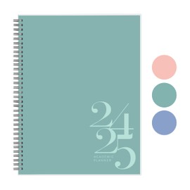 Riley's Planner 2024-2025 Academic Year, 18-Month Classic Weekly Planner - Timeless Weekly & Monthly Agenda Planner, Durable Cover, Notes Pages, Twin-Wire Binding (8.5 x 11 inch, Green)