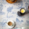 GLORY SEASON Rustic Tablecloth Classic French Village Printed Linen Fabric