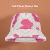Yonchic Winter Soft Faux Fur Plush Bucket Hat, Lovely Fisherman