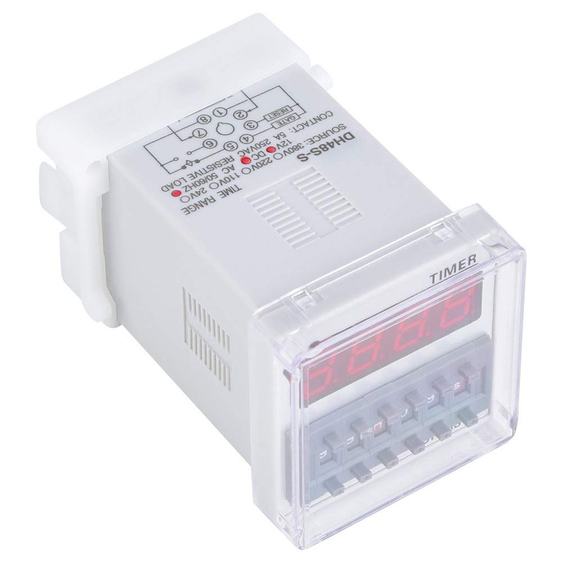 YWBL-WH Programmable Delay Time Relay Timer 0.1S-99H 8-Pin DH48S-S 12V/24V/380V(24V