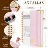 2pcs Libreta Pasta Dura, Cuaderno Profesional Libreta Rosa