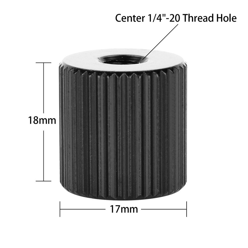 ChromLives 2Pack Tripod Nut Barrel Nut Connection Nut with 1/4"-20