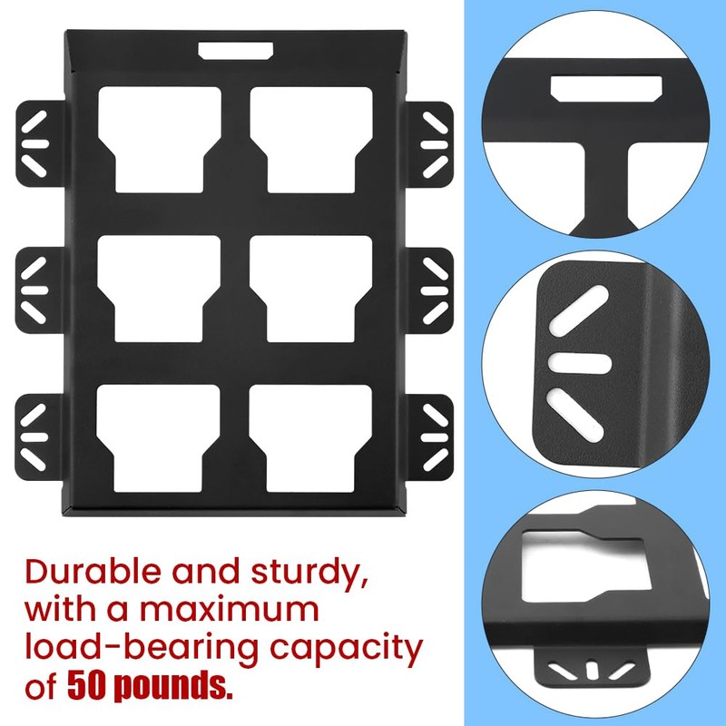 Mounting Plate Compatible with Milwauke-e Packout, 50Lbs Load Capacity for