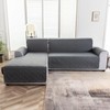 Genina Waterproof Sectional Couch Covers for Dogs L Shaped Sofa