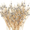200pcs Disposable Fruit Skewers Bamboo Skewers Flower Skewers Fruit Fork