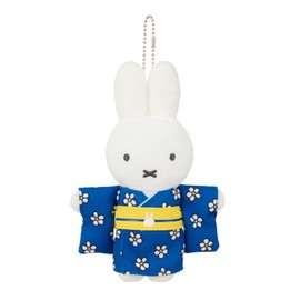 Sekiguchi Japanesque Miffy Kimono Mascot Keychain Floral Pattern 608669