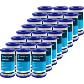 SpiroPure SP-R30-478 5x2.5 30 Micron Pleated Polyester Sediment Water Filter Cartridge R30-478 155031-43 (Case of 24)