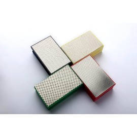 Z-LION Sanding Blocks Diamond Hand Polishing Pads for Glass Granite Marble Stone Ceramic,Electroplated Hand Sanding Pads Pack of 4 ?-