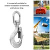 5pcs Stainless Steel Eye Slip Hook with Safety Latch Lifting