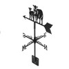 Metal Weather Vane Black Cute Animal Design Sturdy Durable Decorative