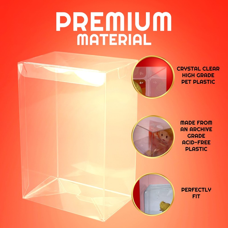 EVORETRO Action Figure Display Case Protector for Large Single Amiibo