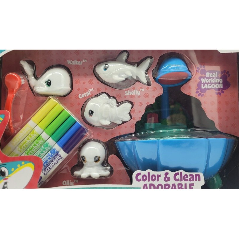 Crayola Blue Lagoon Playset Scribble Scrubbie Ocean Pets by Crayola,