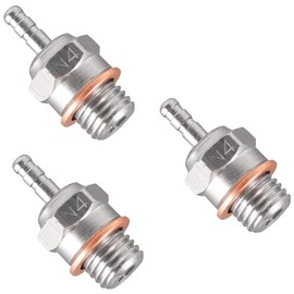 WEISHUJI N4 Hot Glow Plug N4 Spark Glow Plug for Traxxas Redcat HPI HSP 1/8 1/10 RC Car Truck Buggy (Pack of 3)