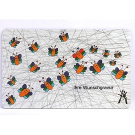 Schneidebrett mit Motiv (Käfer Elisa mit Gravur)