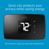 Sensi Lite Smart Thermostat, Data Privacy, Programmable, Wi-Fi, Easy DIY,