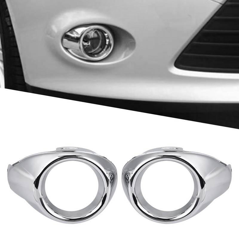 Pair of Front Bumper Fog Light Fog Lamp Bezel Cover
