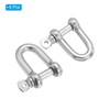 PATIKIL 5/32" / 4mm Screw Pin Shackle, 8Pcs M4 Stainless