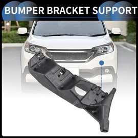 INFINAUTO Bumper Support Bracket, Left Side Front Bumper Retainer Bracket Hold Mount No.86551S1000 for Hyundai Santa Fe 2019-2020 ABS Plastic Black, 1 Pc